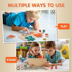 Montessori Toys for 3-5 Year Old, Educational Math Manipulatives Learning Toy…