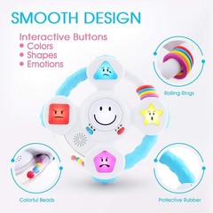 DMG PKG My Spin & Learn Steering Wheel Interactive Toy Lights and Sounds