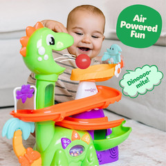 Move2Play, Air-Powered Dinosaur Ball Popper | 30+ Songs, Sayings, & Lights | Bab