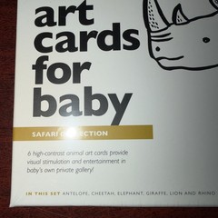 Wee Gallery Art Cards for Baby SAFARI COLLECTION BRAND NEW SEALED