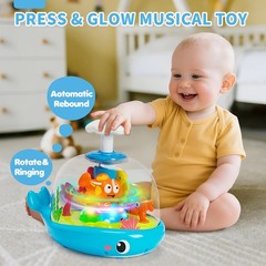 Baby Toys 6-12 Months, Musical Aquarium Infant Toys for 7 8 9 10 11 Months, E…