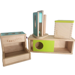 4 Lovevery Wooden Peg Drop Thinker Stack & Slot Coin Bank Sliding Top Box *PARTS