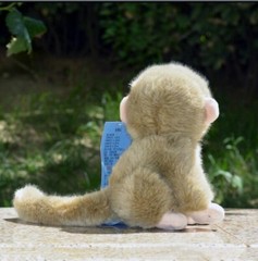 cartoon animal big eyes long tail monkey soft stuffed doll small toy plush toy