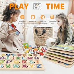Educational Learning Preschool Puzzles for Boys & Girls