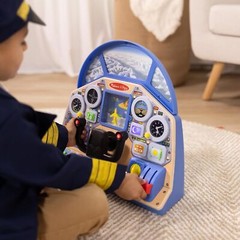 Melissa & Doug Pilot Dashboard Includes Play Headset Lights and Sounds New Toy