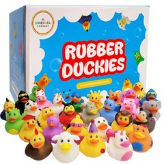 Assortment Rubber Duck Toy Duckies for Kids, Bath Birthday Gifts Baby 50-Pack