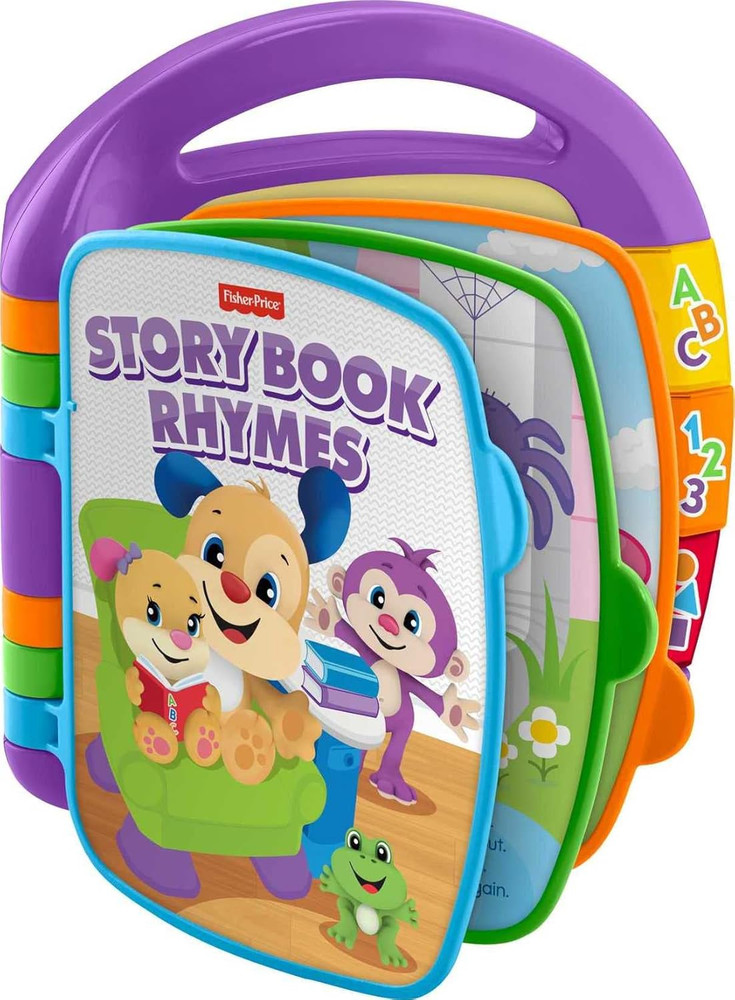 Fisher-Price Baby Learning Toy Laugh & Learn Storybook Rhymes Musical Book with