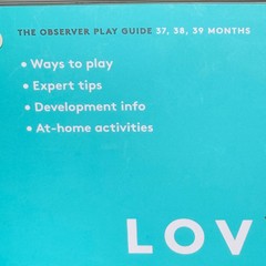 Lovevery The Observer Play Guide Montessori Activity Book For 37-39 Months