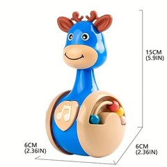 Roly Poly Baby Toys 6 to 12 Months, Tumbler Wobbler Toys for Infant Boy Girl
