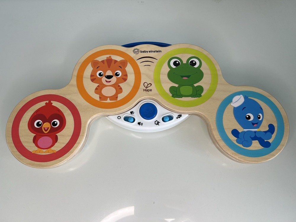 Baby Einstein Magic Touch Drums Wooden Drum Musical Toy, Ages 6 Months and Up