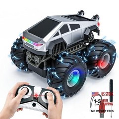Cyber Truck Toy – 2.4GHz 1:20 4WD Remote Control Car for Boys 8-12 with Silver