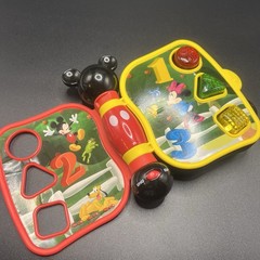 Disney Mickey Mouse Shapes Colors Learning Talking Story Book – English/Spanish