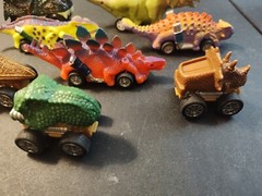 Mixed Lot Of 8 Dinosaur Toy Cars Dino Toys Unbranded Dino Cars 3 Small Wind Up