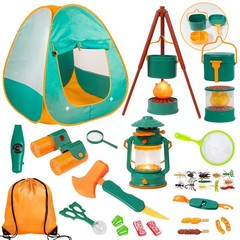 Meland Kids Camping Set with Tent – Toddler Toys for Boys with Campfire, Camp…