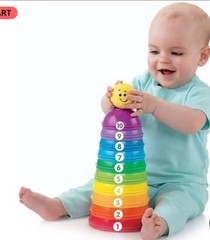 Fisher Price Stacking Nesting Ball Set Stack & Roll Cup 8 Pieces *incomplete