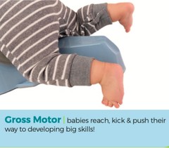 CRAWLIGATOR Tummy Time Mobility Toy Infant 4-12 Months Slate Developmental NEW