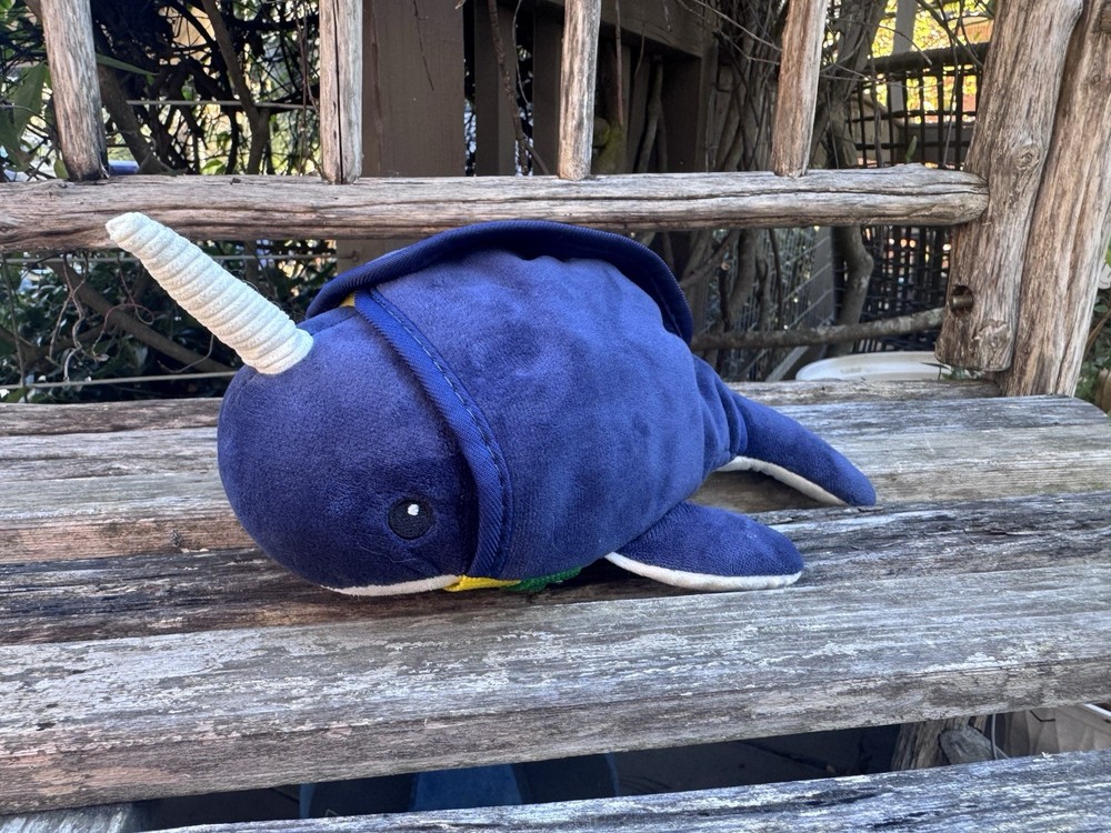Sensory 4 U narwhal plush buckles snaps straps hooks zipper learning toy