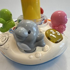 Vtech SPIN & LEARN TOP Sea Animals (Tested and Working) Dolphin, Crab, Turtle