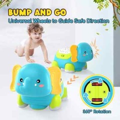 5 in 1 Multifunction Elephant Crawling Toys with Music,Light & Projector 0-12mth