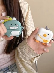 Cute Dinosaur Case for Galaxy Buds 3 Pro/Buds3 Case Cover, Funny Green Dinosaur
