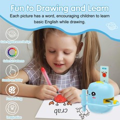 Drawing Robot for Kids, Interactive Educational Drawing Robot with Voice Inte…