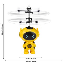 Toys for Boys Girls RC Flying Ball LED Robot Drone 3-11 Years Old Children Gift
