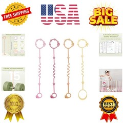 Toy Straps for Baby, Silicone Setpacifier Clip,Applies to Car Seat Toy,Teethe…