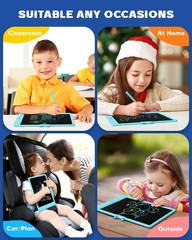 10 Inch Blue LCD Writing Tablet Kids Electronic Doodle Board