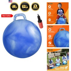 Hop Ball Toy for Boys and Girls Ages 3-6 | Blue 18” Hopper for Relay Races & …