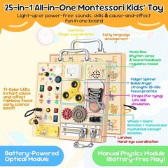 Interactive Montessori Busy Board for Kids: Engaging Cognitive Development Toy