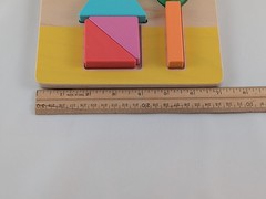 Lot of 3 Lovevery Wooden Toys: Chunky Jigsaw, Sunny Day, Sort Stack Peg Puzzles