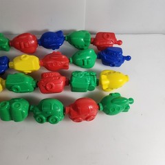 Transportation Themed Snap Beads 24 Pieces Fine Motor Skills Early Learning Toys
