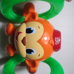 Lot of 2 Infant Crawling Toy Monkey Glows Rolls Makes Sounds Video