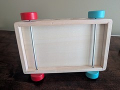Montessori Toy Lot-Tissue Box/Stacking Blocks/Nesting Eggs/Wooden Shape Sorter