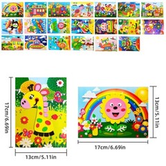 20pcs DIY 3D Stickers Stick-on for Early Learning Educational Puzzle Toy USA