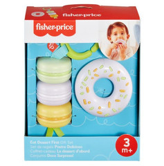 Fisher-Price Eat Dessert First Gift Set Baby Teether Rattle 3m+