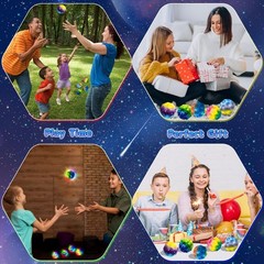High Elasticity Ball Glow in Dark, Super High Bouncing Foam Balls for Adults …