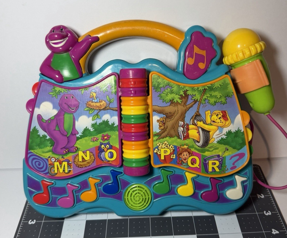 Vintage 2003 Barney Singin Alphabet Song Book – DOES NOT WORK PARTS/REPAIR ONLY