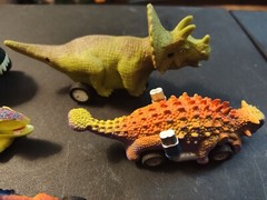 Mixed Lot Of 8 Dinosaur Toy Cars Dino Toys Unbranded Dino Cars 3 Small Wind Up