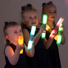 TTS 12pcs Light Up Glow Cylinders Toy for Kids, Educational Sensory Toys EY11108