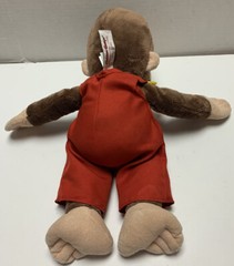GUND Curious George Plush Monkey Activity Doll Snap Fasten Tie Button 15”