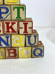 Educational 22 Wood Alphabet & Number Blocks, ABC Toy for Toddlers.