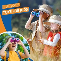 Educational Kids Binoculars Set with Bird Watching Manual – Fun for Ages 4-8