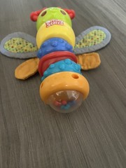 Bright Starts Twisty Bug dragonfly butterfly take along baby toy rattle lights