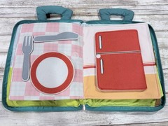 My Daily Activity Soft Cloth Toddler Zip Up Book Fine Motor