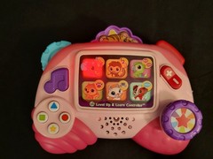 LeapFrog Level Up & Learn Controller Pink RARE VIDEO! NICE!