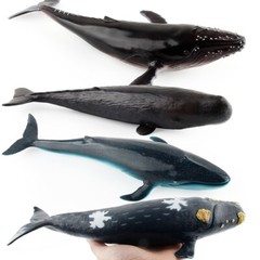 Boys Girls Sea Creatures Models Realistic Whale Figure Soft Plastic Animal Toys