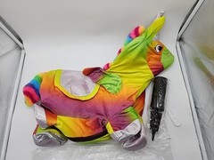 Bouncy Pals RAINBOW UNICORN Horse Toddler Bouncing Hopper Inflatable Ride + Pump