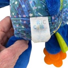 Eric Carle Blue Elephant Plush Baby Crib Toy Rattle Purple Mouse Teether