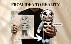 Custom Plush Doll from Photo – Handmade Stuffed, Personalized Plush (8In-25In)